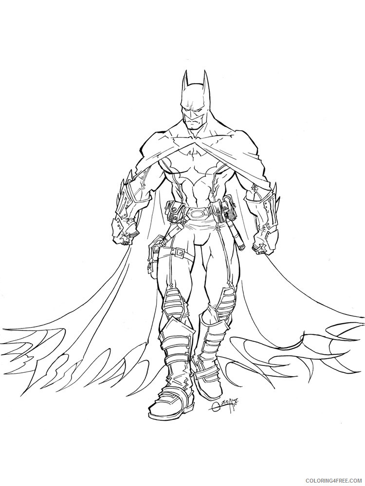 Batman And Robin Coloring Pages Superheroes Printable 2020 Coloring4free Coloring4free Com
