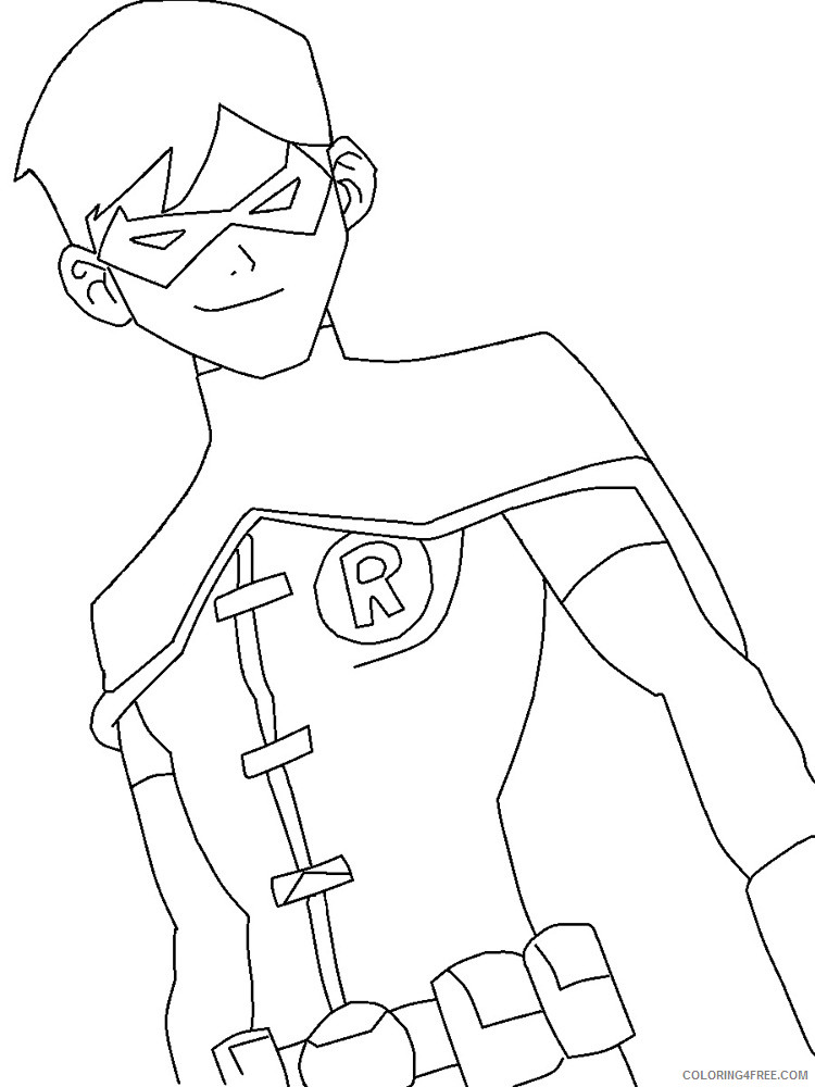 Batman and Robin Coloring Pages Superheroes Printable 2020 Coloring4free