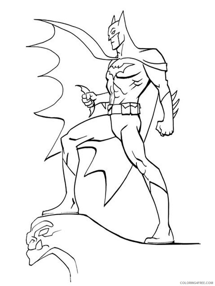 Batman and Robin Coloring Pages Superheroes Printable 2020 Coloring4free