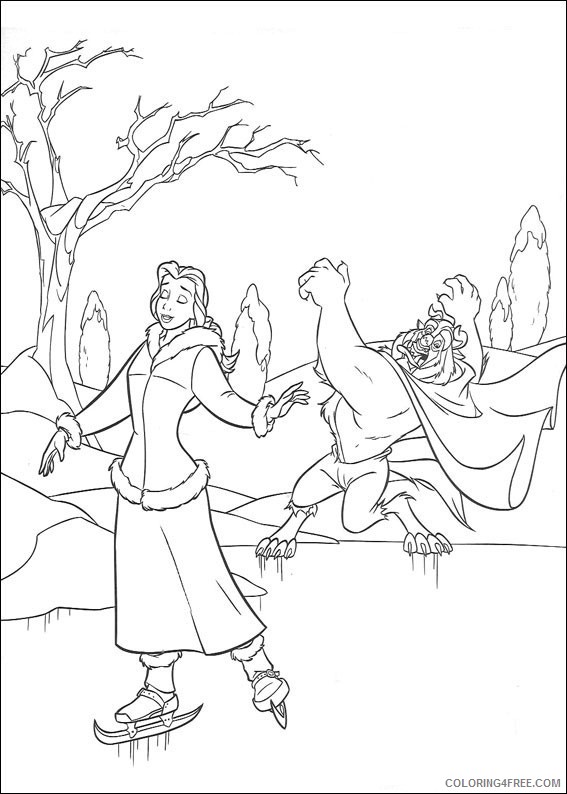 Beauty and the Beast Coloring Pages Cartoons Beauty and The Beast Online Printable 2020 1145 Coloring4free