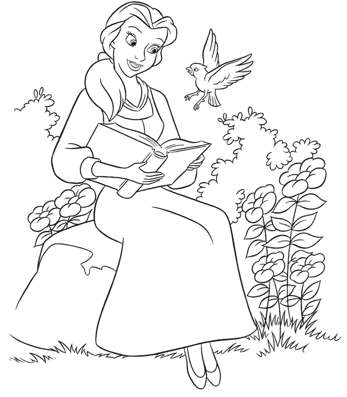 Beauty and the Beast Coloring Pages Cartoons Beauty and The Beast Photos Printable 2020 1146 Coloring4free