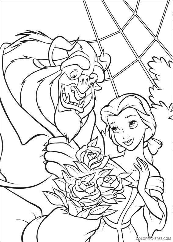 Beauty and the Beast Coloring Pages Cartoons Beauty and The Beast Pictures Printable 2020 1116 Coloring4free