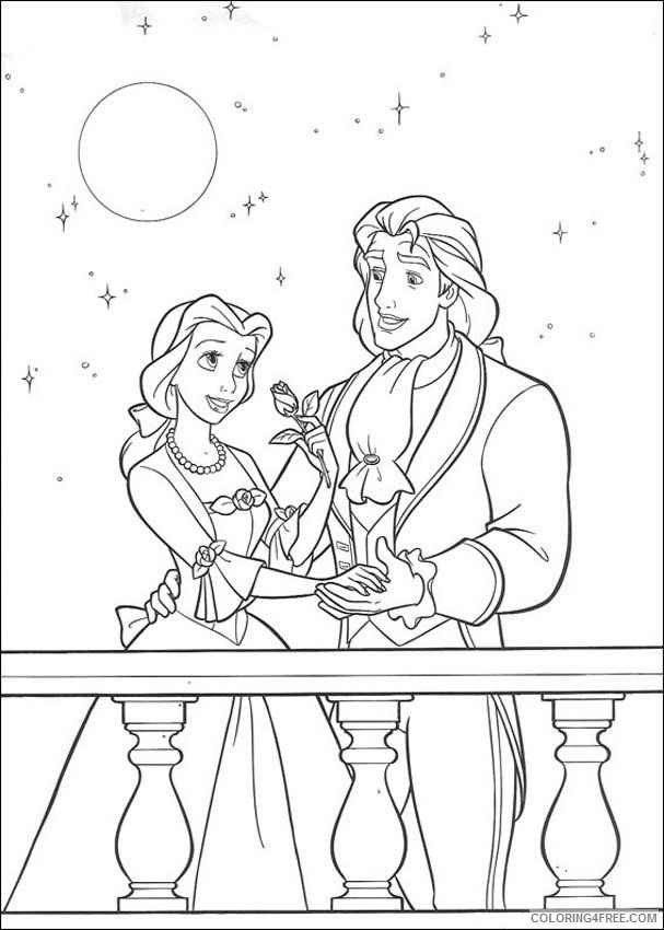 Beauty and the Beast Coloring Pages Cartoons Beauty and The Beast Printable 2020 1117 Coloring4free
