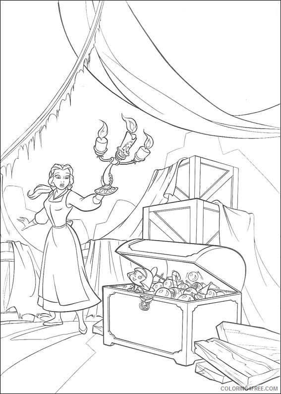 Beauty and the Beast Coloring Pages Cartoons Beauty and The Beast Printable 2020 1148 Coloring4free