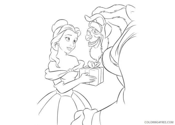 Beauty and the Beast Coloring Pages Cartoons Beauty and the beast Printable 2020 1113 Coloring4free