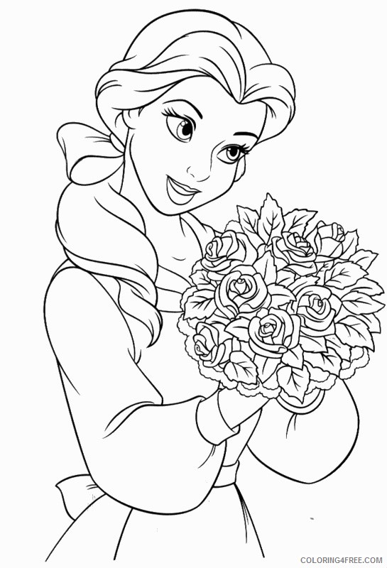 Beauty and the Beast Coloring Pages Cartoons Belle Beauty and the Beast Printable 2020 1157 Coloring4free