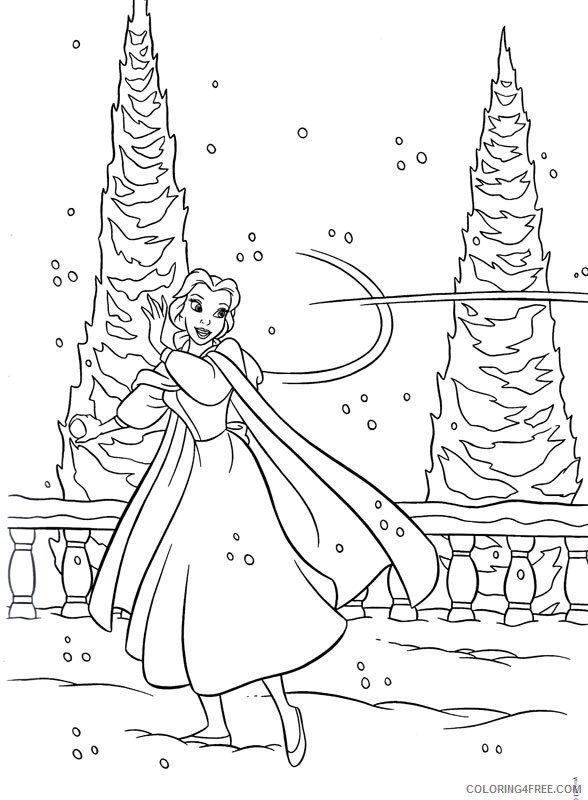 Beauty and the Beast Coloring Pages Cartoons Disney Beauty and the Beast Printable 2020 1165 Coloring4free
