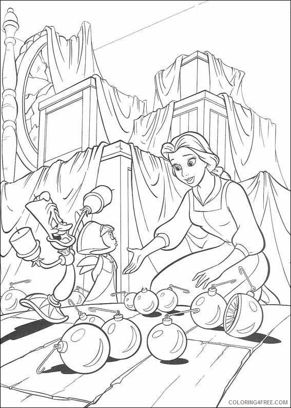 Beauty and the Beast Coloring Pages Cartoons beauty and the beast 1 Printable 2020 1107 Coloring4free