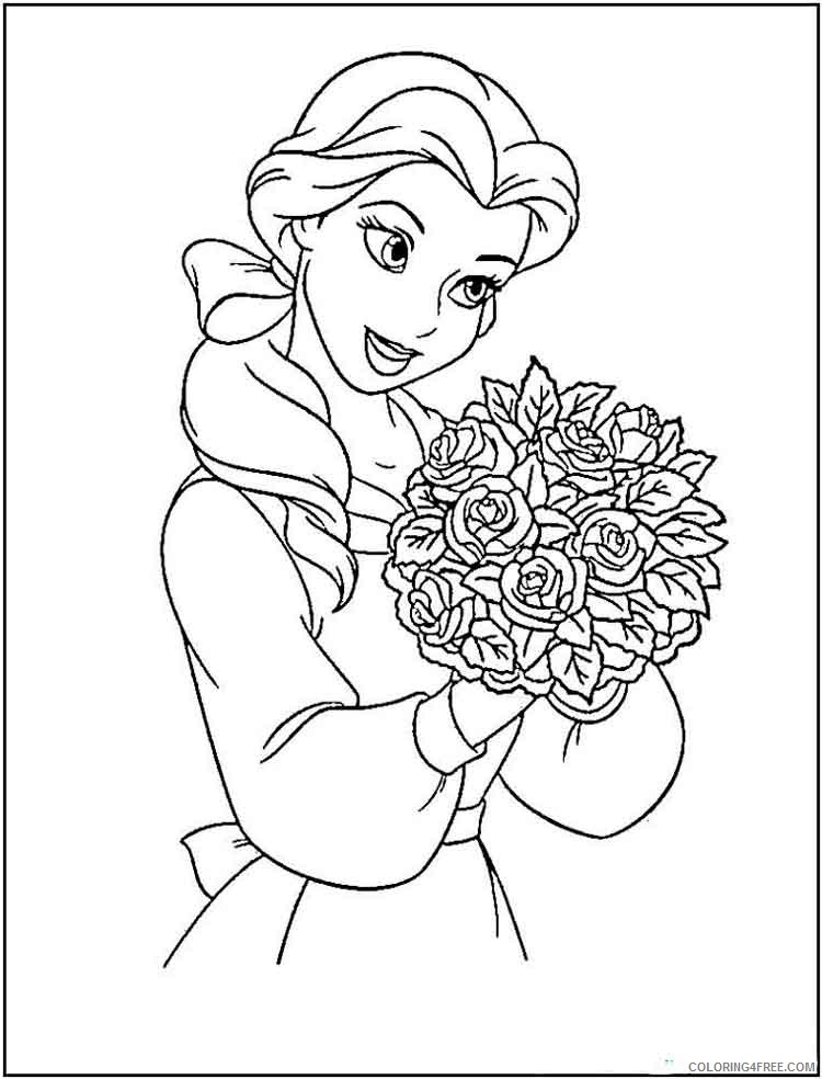 Beauty and the Beast Coloring Pages Cartoons beauty and the beast 18 Printable 2020 1126 Coloring4free