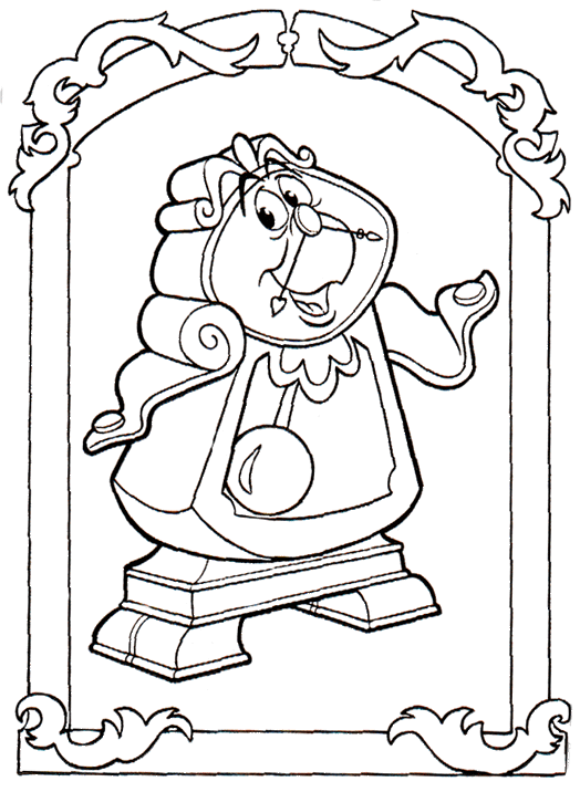 Beauty and the Beast Coloring Pages Cartoons beauty and the beast 25 Printable 2020 1130 Coloring4free