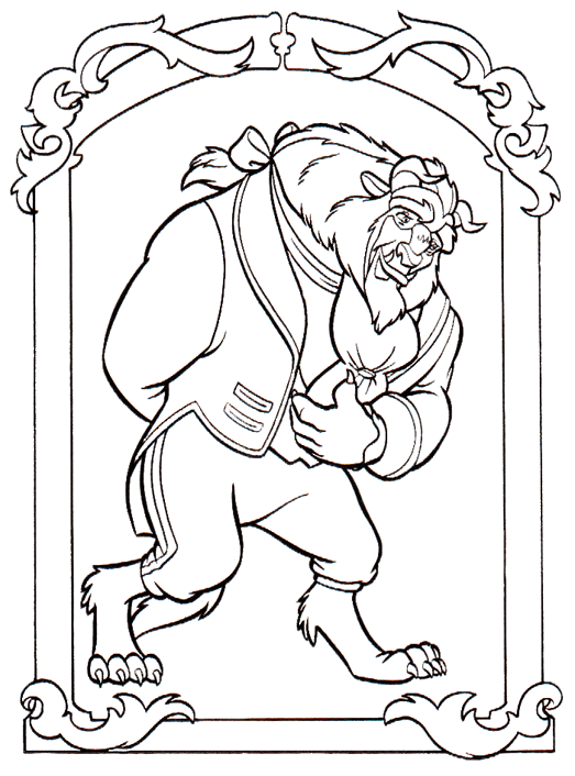 Beauty and the Beast Coloring Pages Cartoons beauty and the beast 27 Printable 2020 1131 Coloring4free
