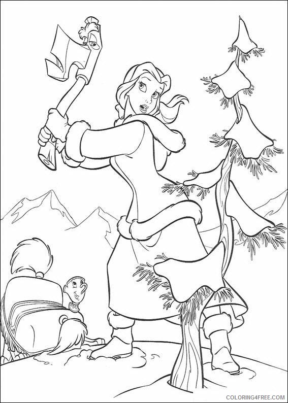 Beauty and the Beast Coloring Pages Cartoons beauty and the beast 4 Printable 2020 1110 Coloring4free