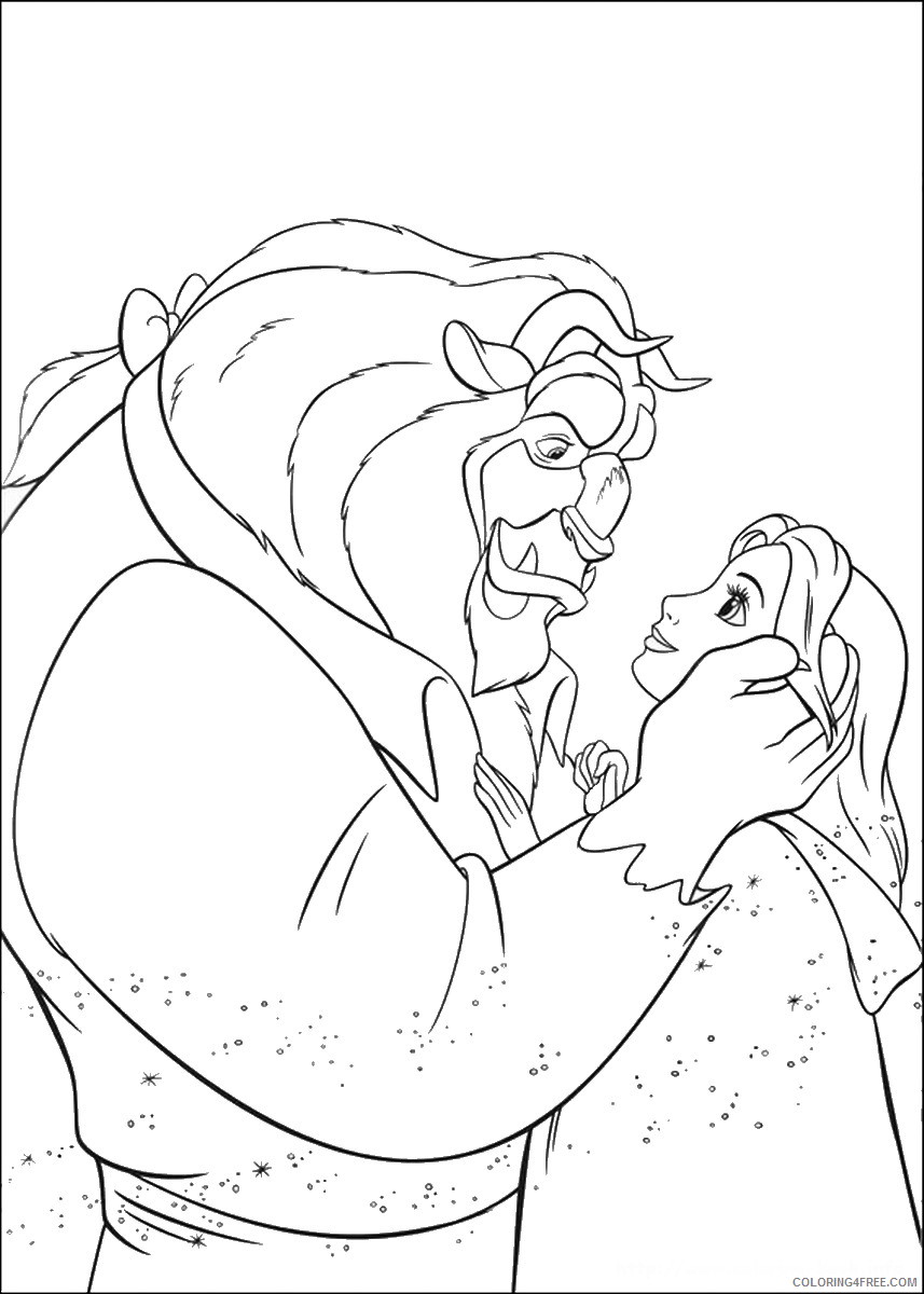 Beauty and the Beast Coloring Pages Cartoons the_beauty_beast_cl_08 Printable 2020 1182 Coloring4free