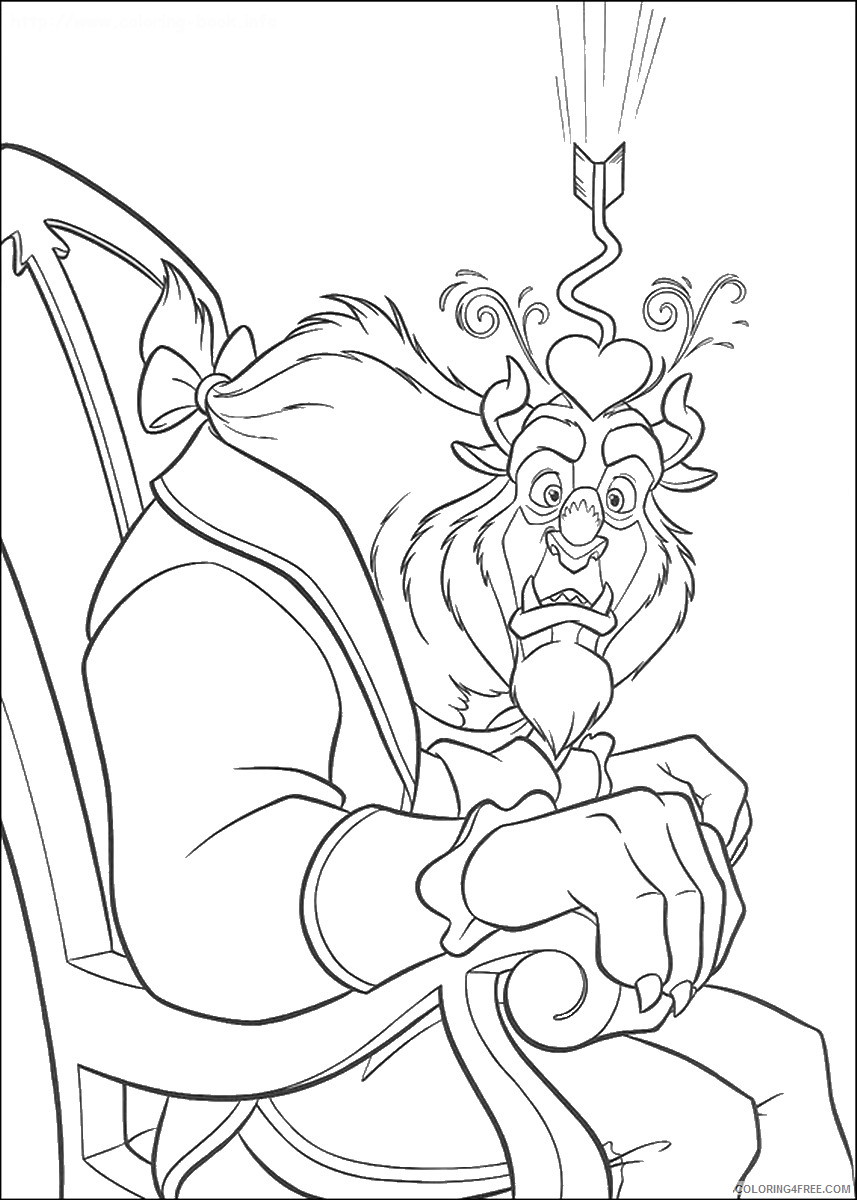 Beauty and the Beast Coloring Pages Cartoons the_beauty_beast_cl_21 Printable 2020 1192 Coloring4free
