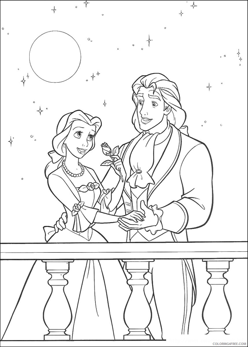 Beauty and the Beast Coloring Pages Cartoons the_beauty_beast_cl_24 Printable 2020 1195 Coloring4free