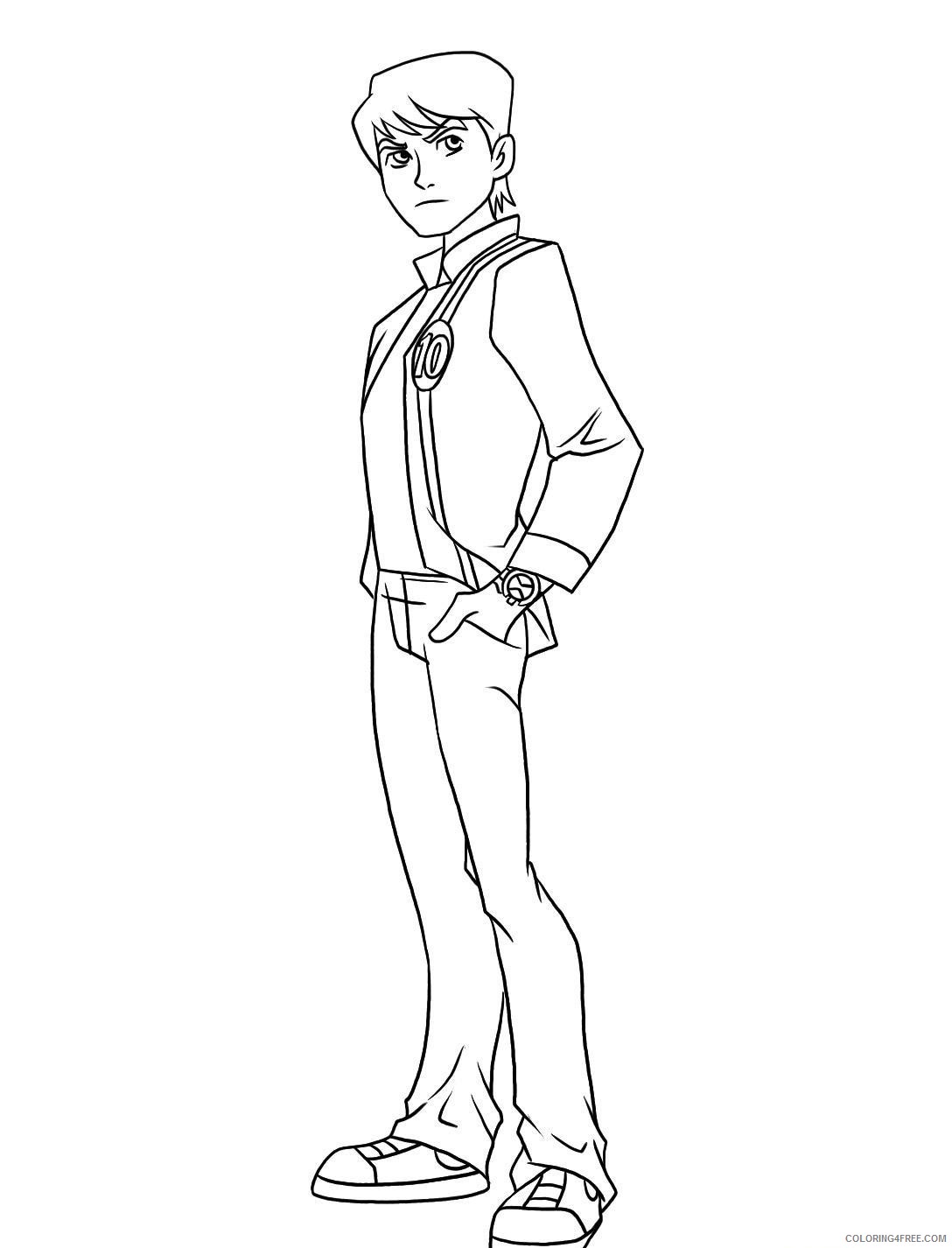 Ben 10 Coloring Pages Cartoons Ben 10 Free Printable 2020 1288 Coloring4free