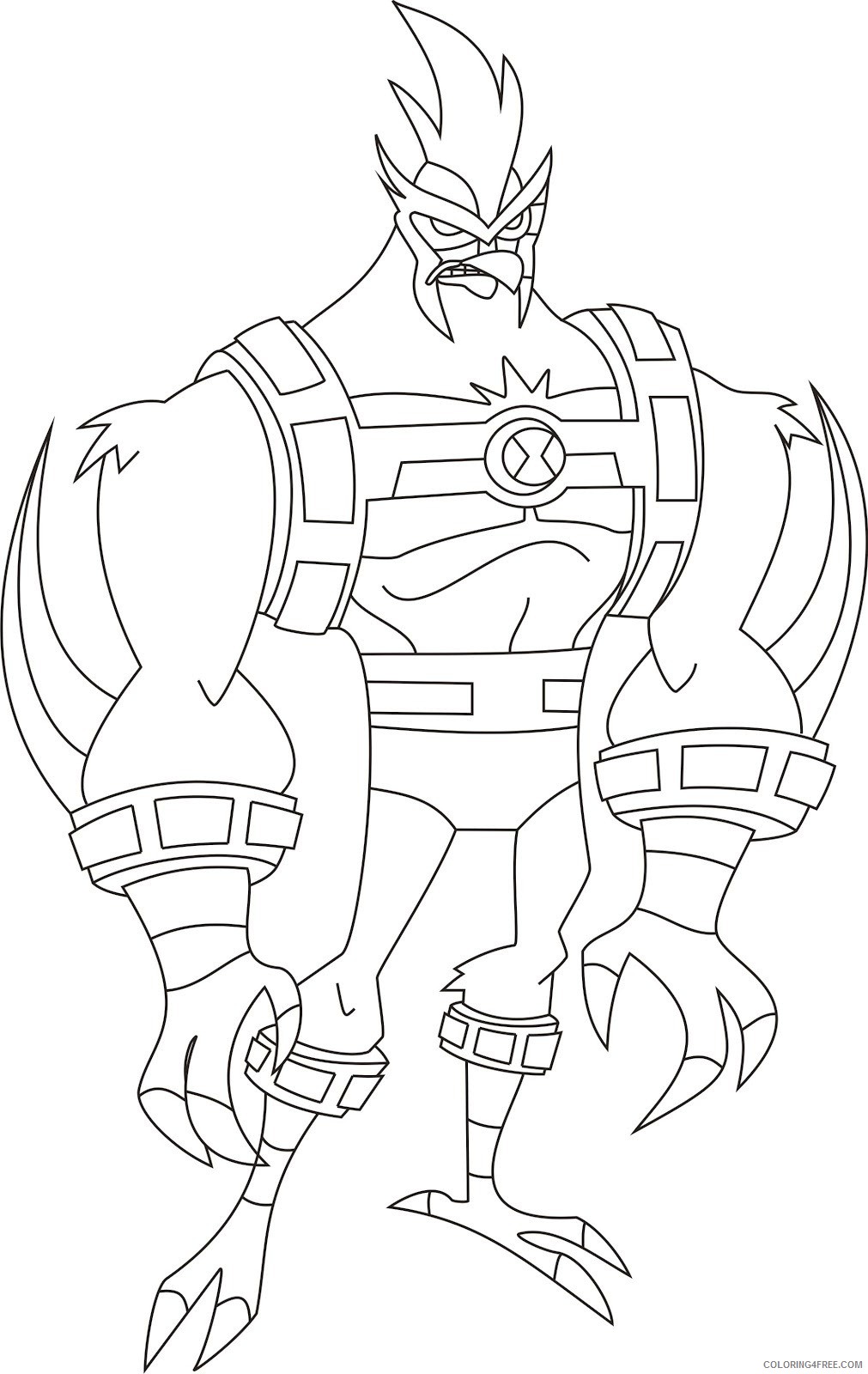 Ben 10 Coloring Pages Cartoons Ben 10 Omniverse Printable 2020 1299 Coloring4free