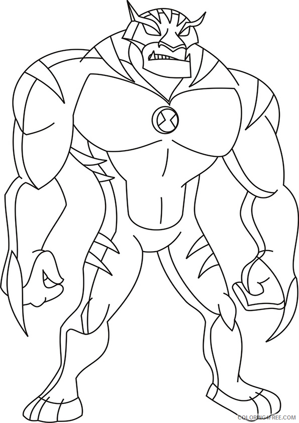 Ben 10 Coloring Pages Cartoons Ben 10 Stinkfly Printable 2020 1290 Coloring4free