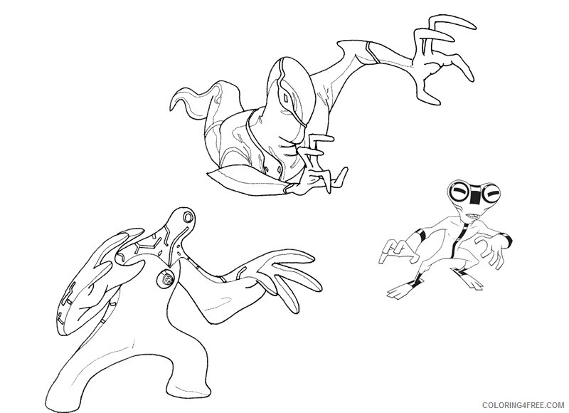 Ben 10 Coloring Pages Cartoons ben 10 13 Printable 2020 1269 Coloring4free