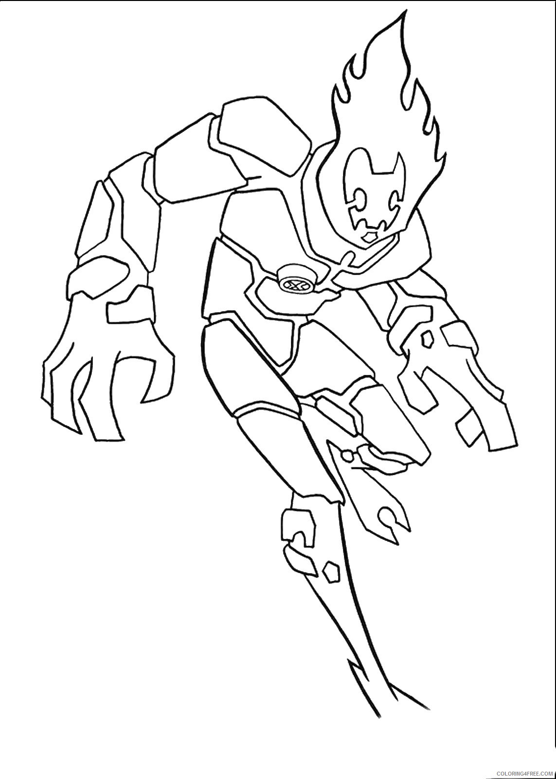 Ben 10 Coloring Pages Cartoons ben 10 26 Printable 2020 1216 Coloring4free