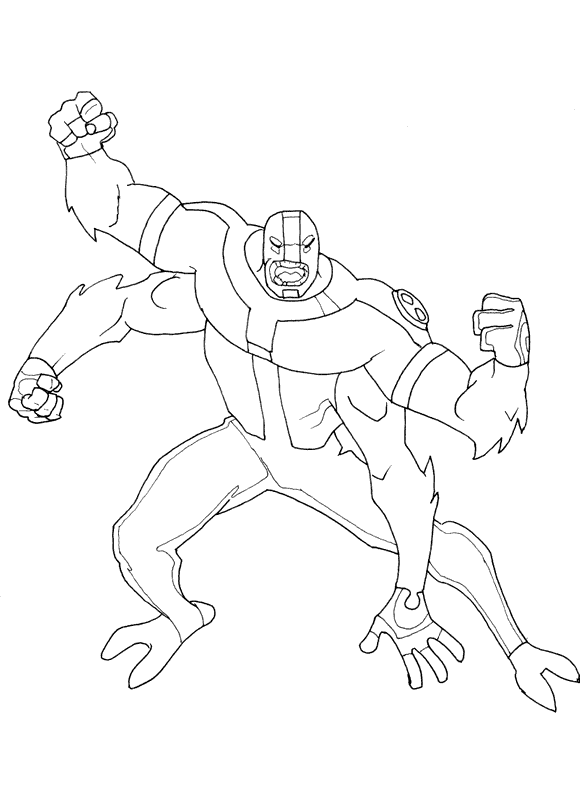 Ben 10 Coloring Pages Cartoons ben 10 9 Printable 2020 1286 Coloring4free