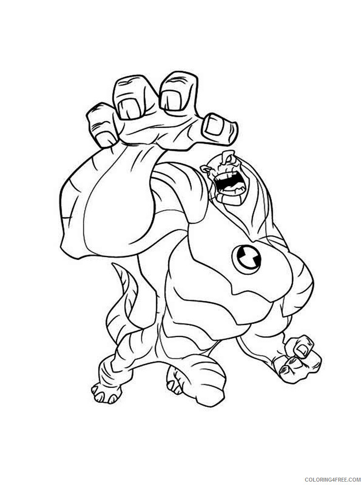 Ben 10 Coloring Pages Cartoons ben 10 ultimate alien for boys 24 Printable 2020 1312 Coloring4free