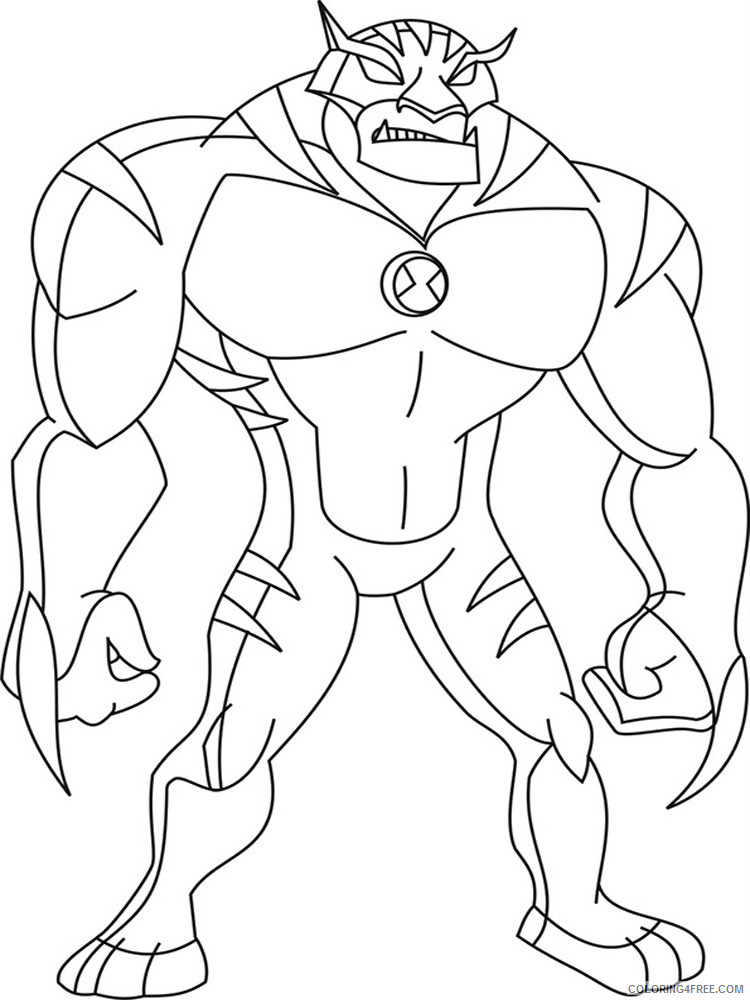Ben 10 Coloring Pages Cartoons ben 10 ultimate alien for boys 7 Printable 2020 1316 Coloring4free