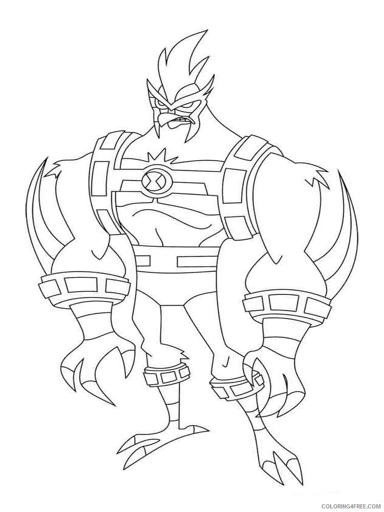 Ben 10 Coloring Pages Cartoons ben10 18 Printable 2020 1273 Coloring4free