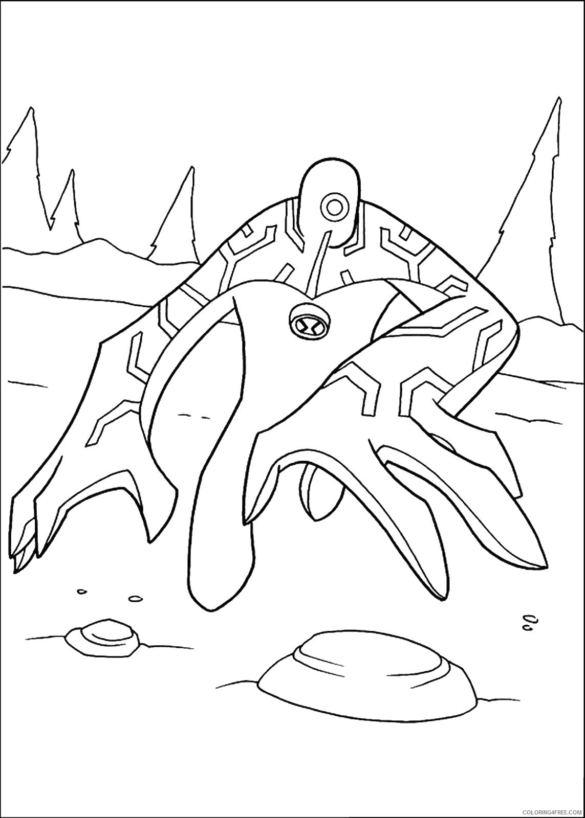 Ben 10 Coloring Pages Cartoons ben10 36 Printable 2020 1220 Coloring4free