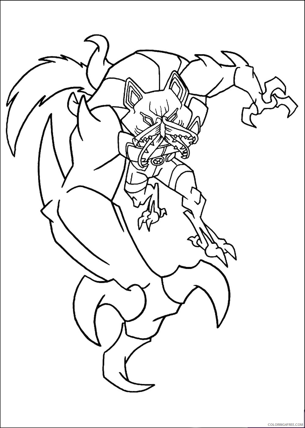 Ben 10 Coloring Pages Cartoons ben10 52 Printable 2020 1229 Coloring4free