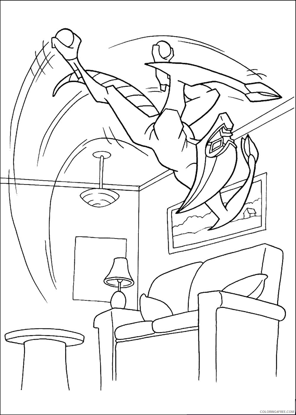 Ben 10 Coloring Pages Cartoons ben10 54 Printable 2020 1231 Coloring4free