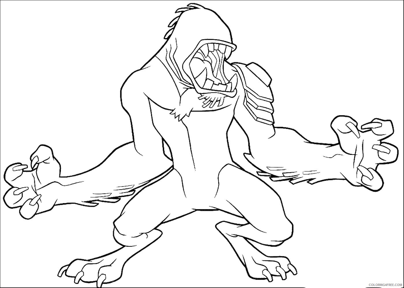 Ben 10 Coloring Pages Cartoons ben10 55 Printable 2020 1232 Coloring4free