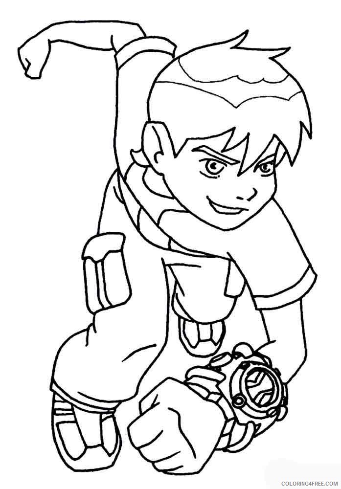 Ben 10 Coloring Pages Cartoons ben10 6 Printable 2020 1282 Coloring4free
