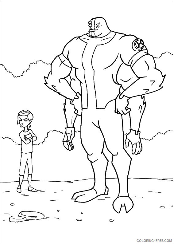Ben 10 Coloring Pages Cartoons ben10 65 Printable 2020 1240 Coloring4free