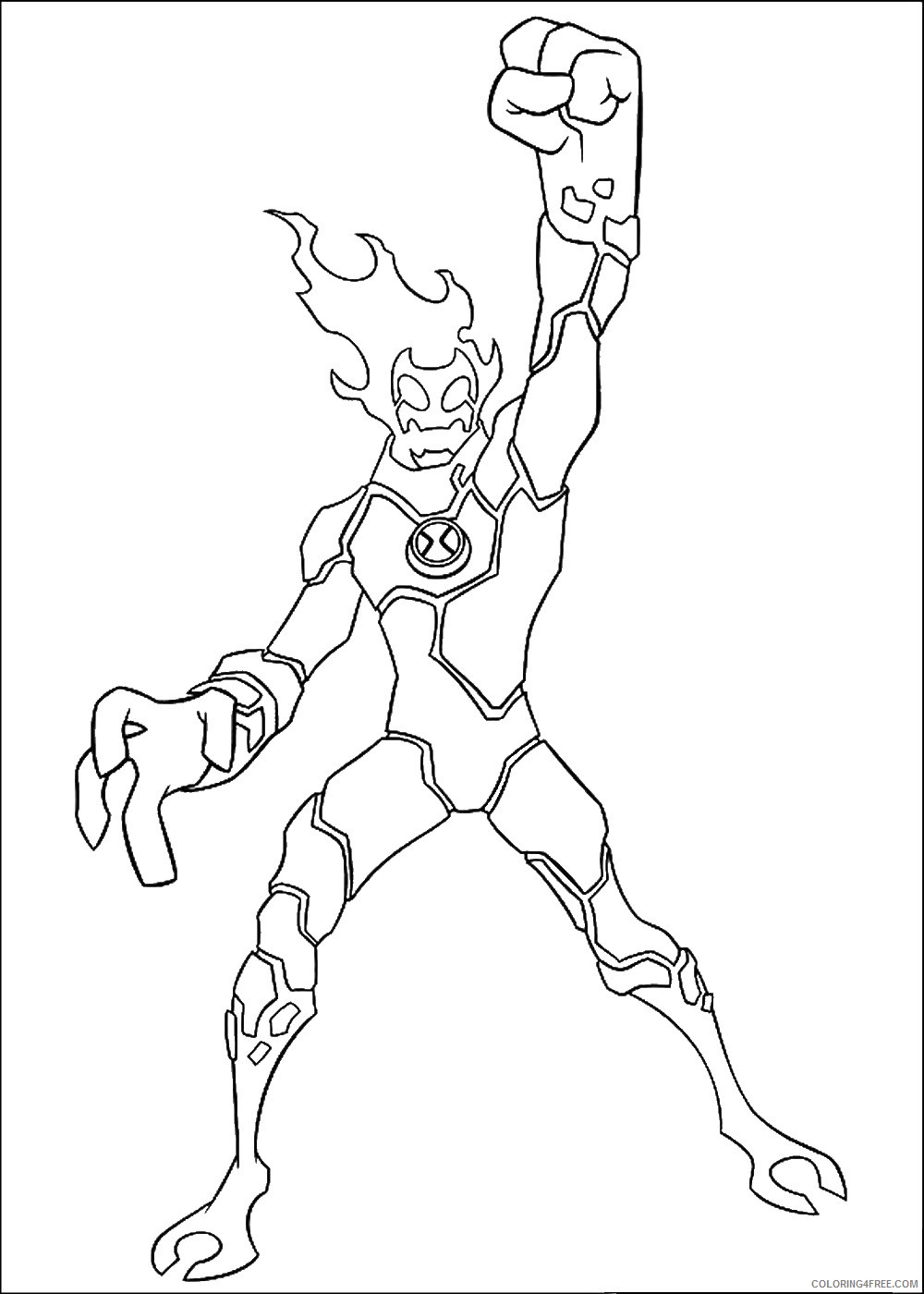 Ben 10 Coloring Pages Cartoons ben10 67 Printable 2020 1242 Coloring4free