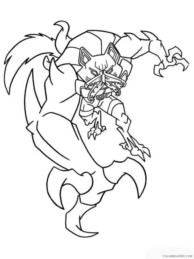 Ben 10 Coloring Pages Cartoons ben10 8 Printable 2020 1285 Coloring4free
