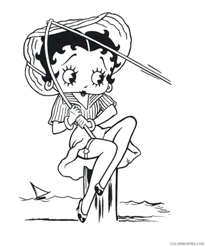 Betty Boop Coloring Pages Cartoons Printable Betty Boop Printable 2020 1358 Coloring4free