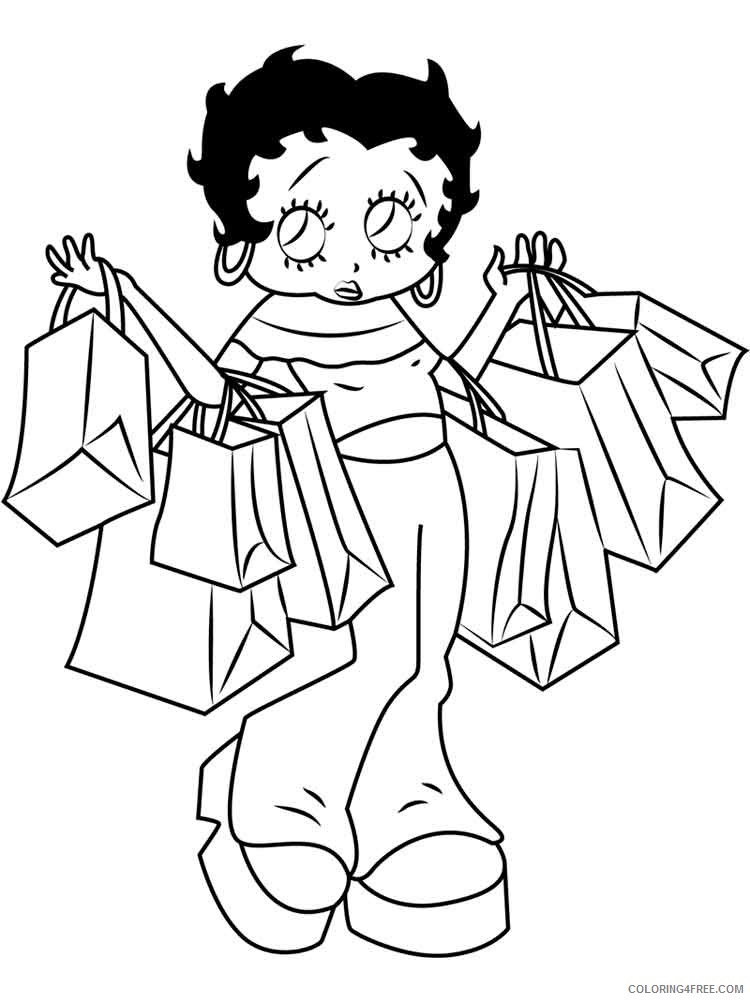 Betty Boop Coloring Pages Cartoons betty boop 17 Printable 2020 1341 Coloring4free