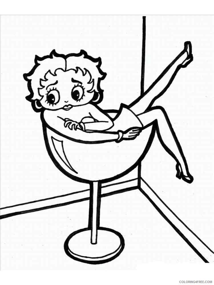 Betty Boop Coloring Pages Cartoons betty boop 20 Printable 2020 1343 Coloring4free