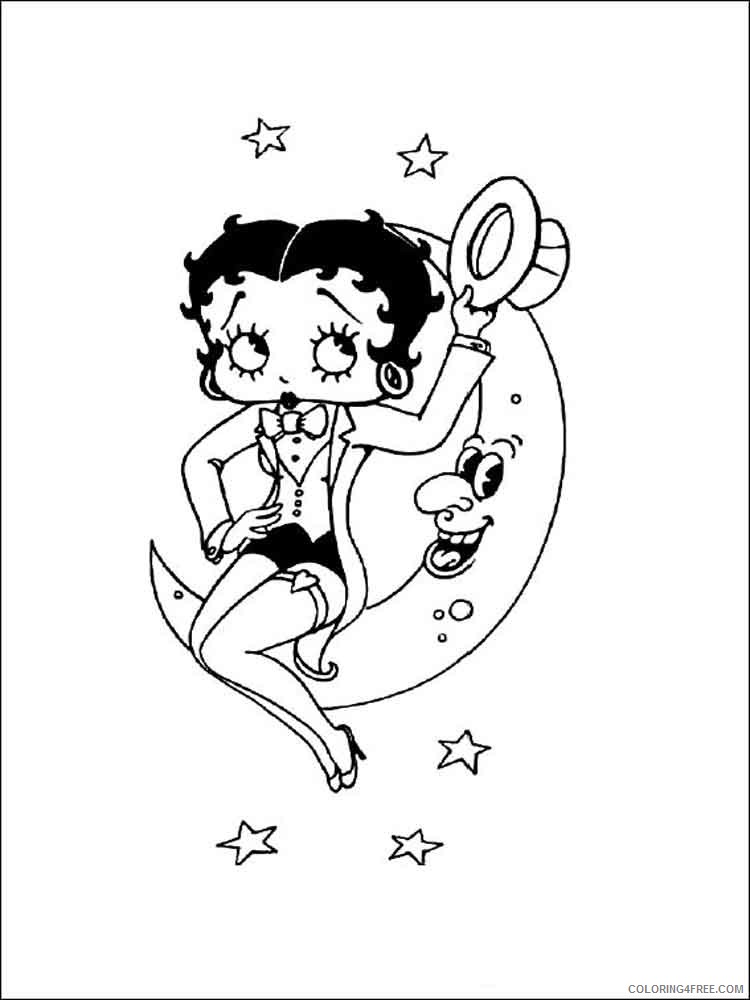 Betty Boop Coloring Pages Cartoons betty boop 7 Printable 2020 1344 Coloring4free