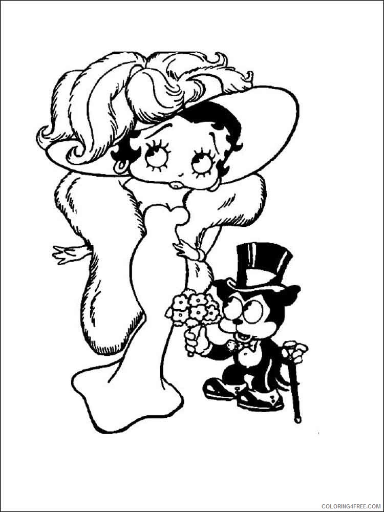 Betty Boop Coloring Pages Cartoons betty boop 8 Printable 2020 1345 Coloring4free