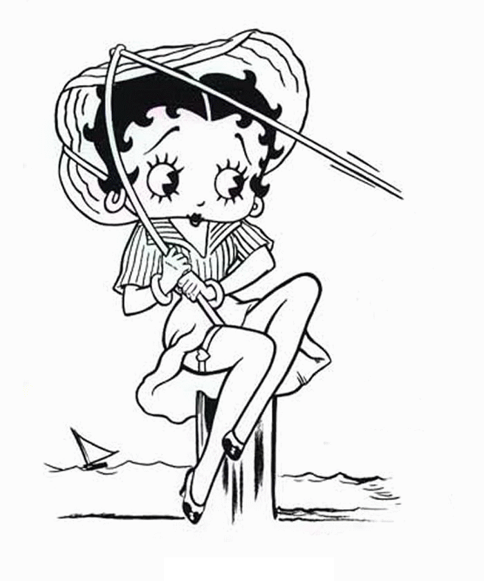 Betty Boop Coloring Pages Cartoons betty boop tH7vk Printable 2020 1332 Coloring4free