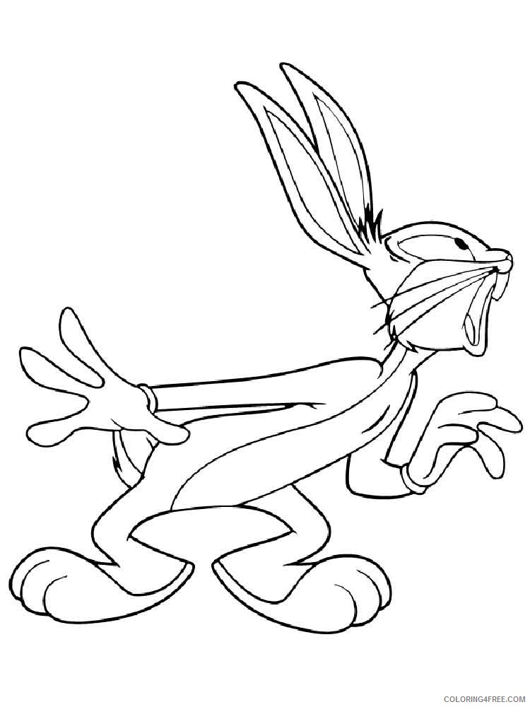 Bugs Bunny Coloring Pages Cartoons Bugs Bunny 1 Printable 2020 1403 Coloring4free