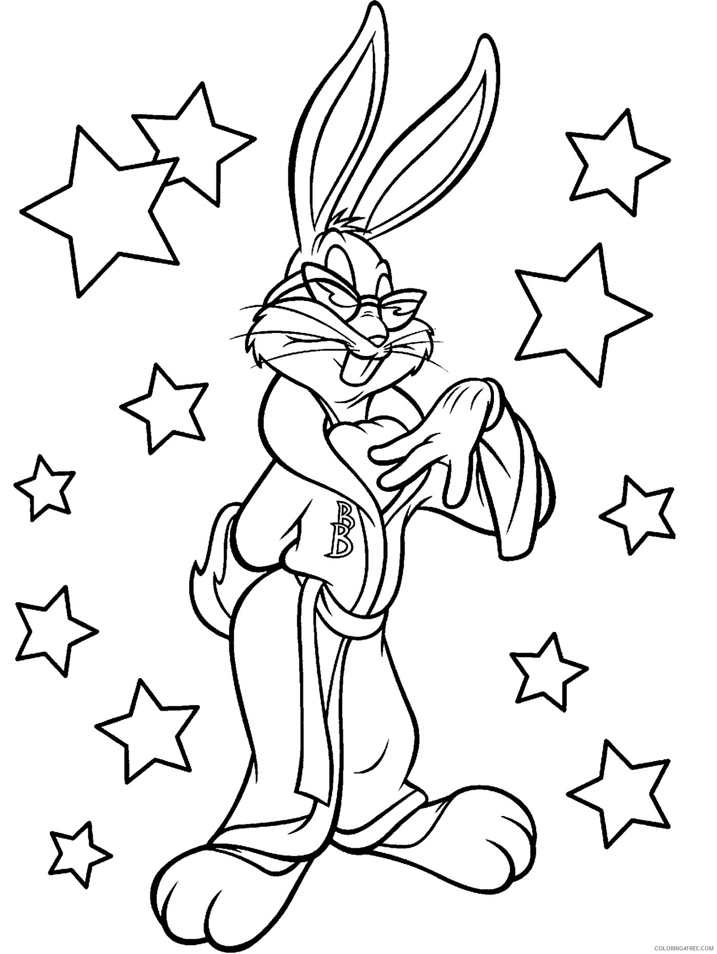Bugs Bunny Coloring Pages Cartoons Bugs Bunny 2 Printable 2020 1402 Coloring4free