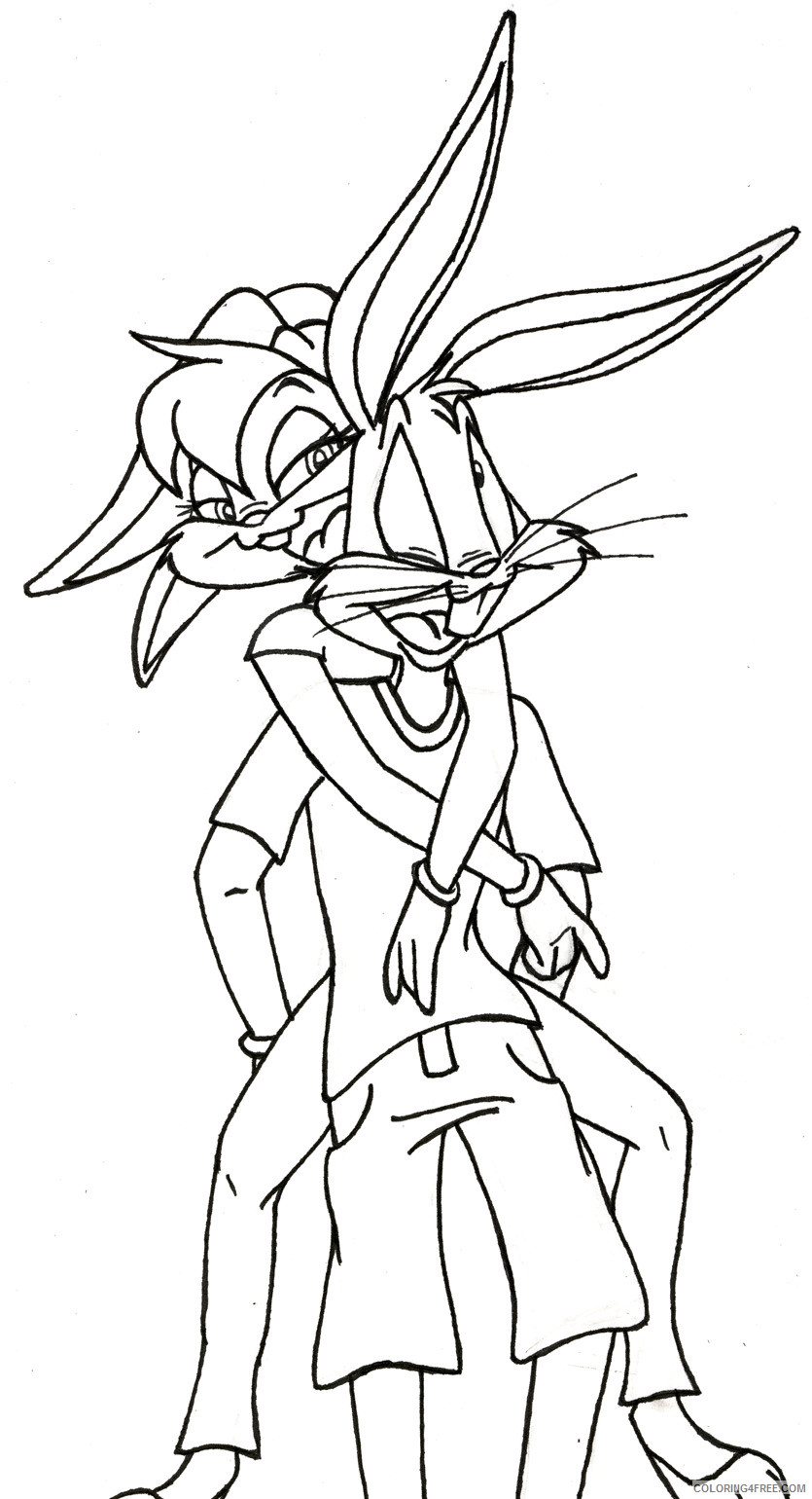 Bugs Bunny Coloring Pages Cartoons Bugs Bunny To Print 2 Printable 2020 1419 Coloring4free