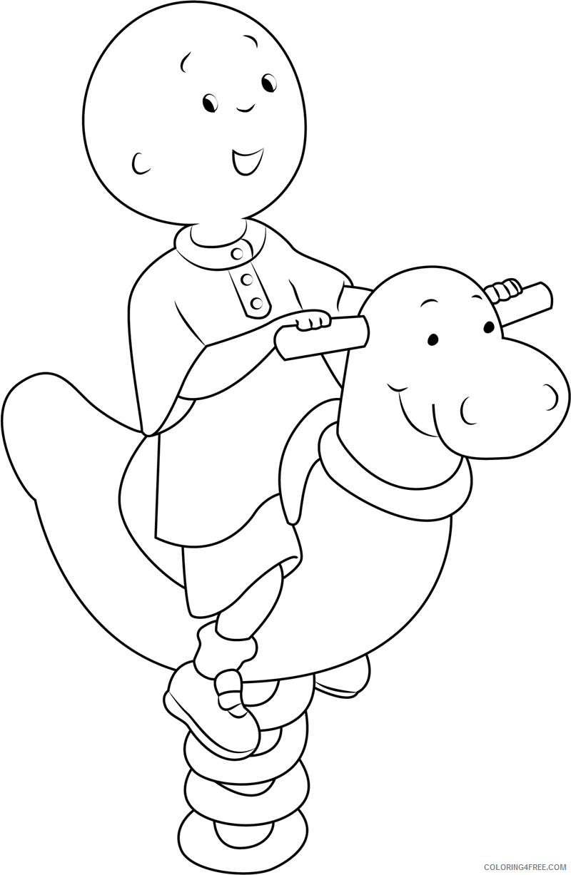 Caillou Coloring Pages Cartoons 1530755558_happy cailloua4 Printable 2020 1424 Coloring4free