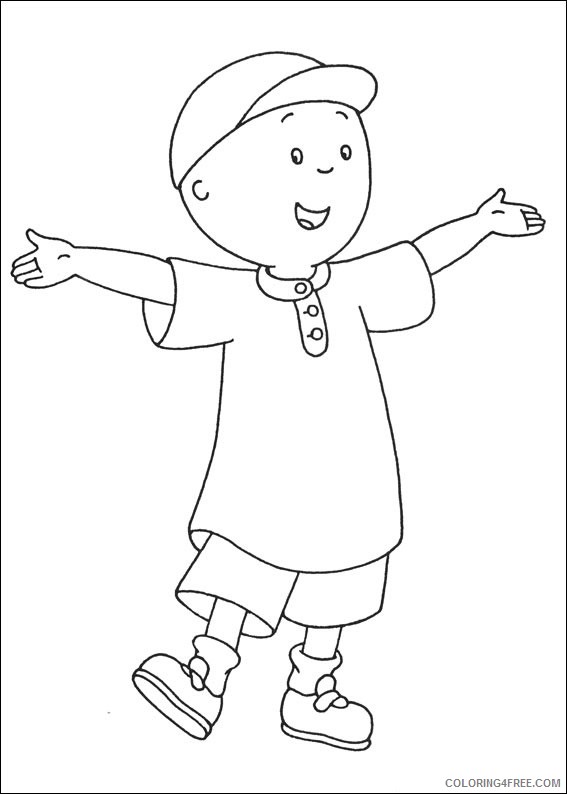 Caillou Coloring Pages Cartoons 1534385015_caillou a4 Printable 2020 1445 Coloring4free