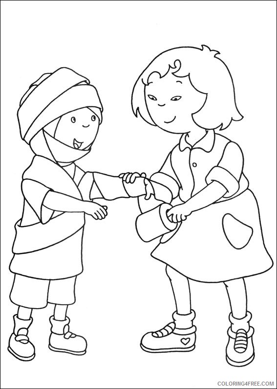 Caillou Coloring Pages Cartoons 1534386107_caillou and sarah playing a4 Printable 2020 1446 Coloring4free
