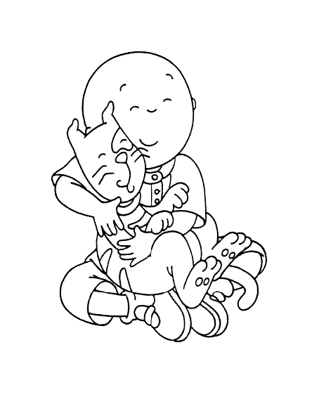 Caillou Coloring Pages Cartoons Caillou 3 Printable 2020 1466 Coloring4free