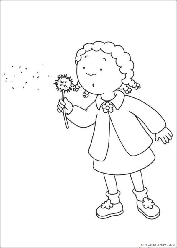 Caillou Coloring Pages Cartoons Caillou Clementine Printable 2020 1457 Coloring4free